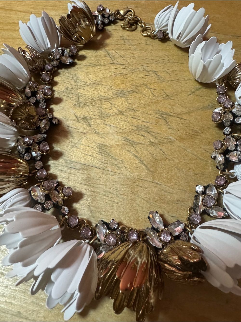 NEW J.Crew "Garden Party" floral statement necklace